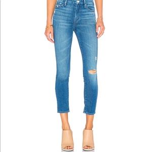 MOTHER High Waisted Looker Crop in Skipping Stones